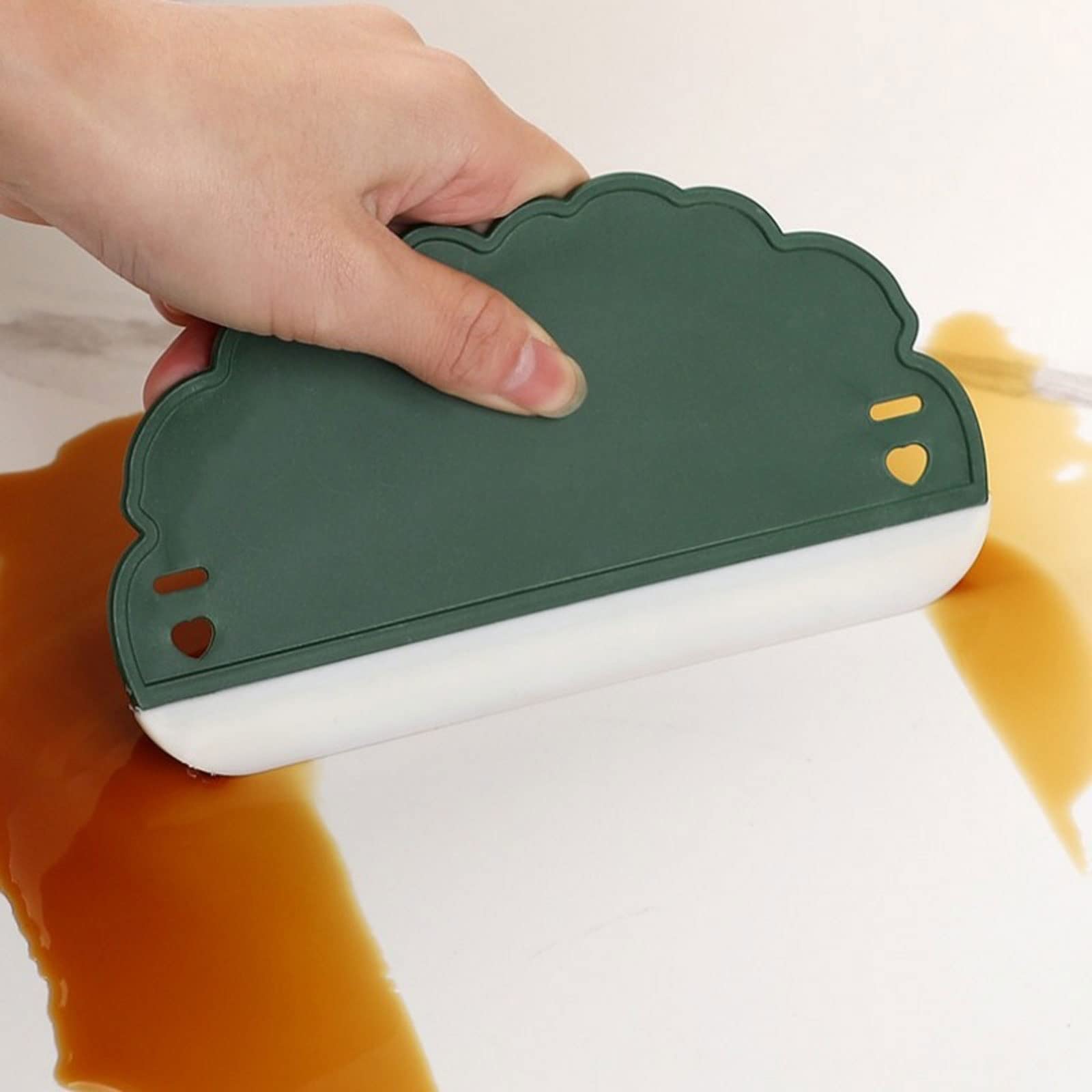 Rasquetas para Ducha, Enjugador de Ducha Verde el 16x8.5x1.5cm for Limpiador Cristal del Espejo Cuarto baño