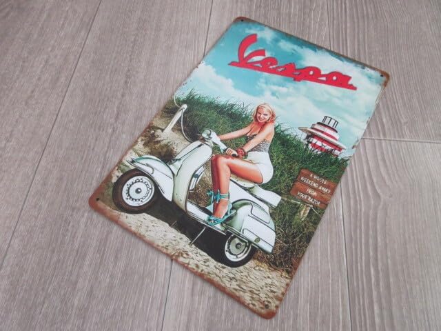 ベスパ メタルサイン ブリキ看板1133