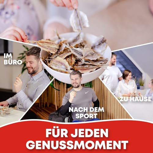 Goldband Selar Original 1kg - Fisch Jerky I High Protein I Snacks I Trockenfisch Omega 3 I Beef Jerky, Trockenfleisch & Chips Snack Alternative