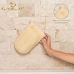 Loofah Exfoliating Body Scrubber, Face Exfoliator Pad, Loufa Glove, Dual Side, Luffa for Women and Men, Loofa, Bath Sponge, Shower Mitt, Feel The Naturalness (Pack of 1) - Image 5