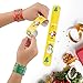 TUPARKA 45 PCS Christmas Slap Bracelets Slap Wrist Bands with Santa Claus Snowman Christmas Tree Patterns for Kids Christmas Party Bag Fillers Favours Holiday Goodie Bag Little Toys (45 Pcs)