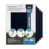 Pelle Patch - 4X Leather & Vinyl Adhesive Repair Patch - 25 Colors Available - Original 8x11 - Dark...