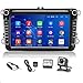 Podofo Android Autoradio per VW GPS 8 Pollici Touch Screen Bluetooth FM Auto Radio con USB Dulica Schermo per Android/IOS per Golf Polo Passat Tiguan Touran +Canbus +Telecamera