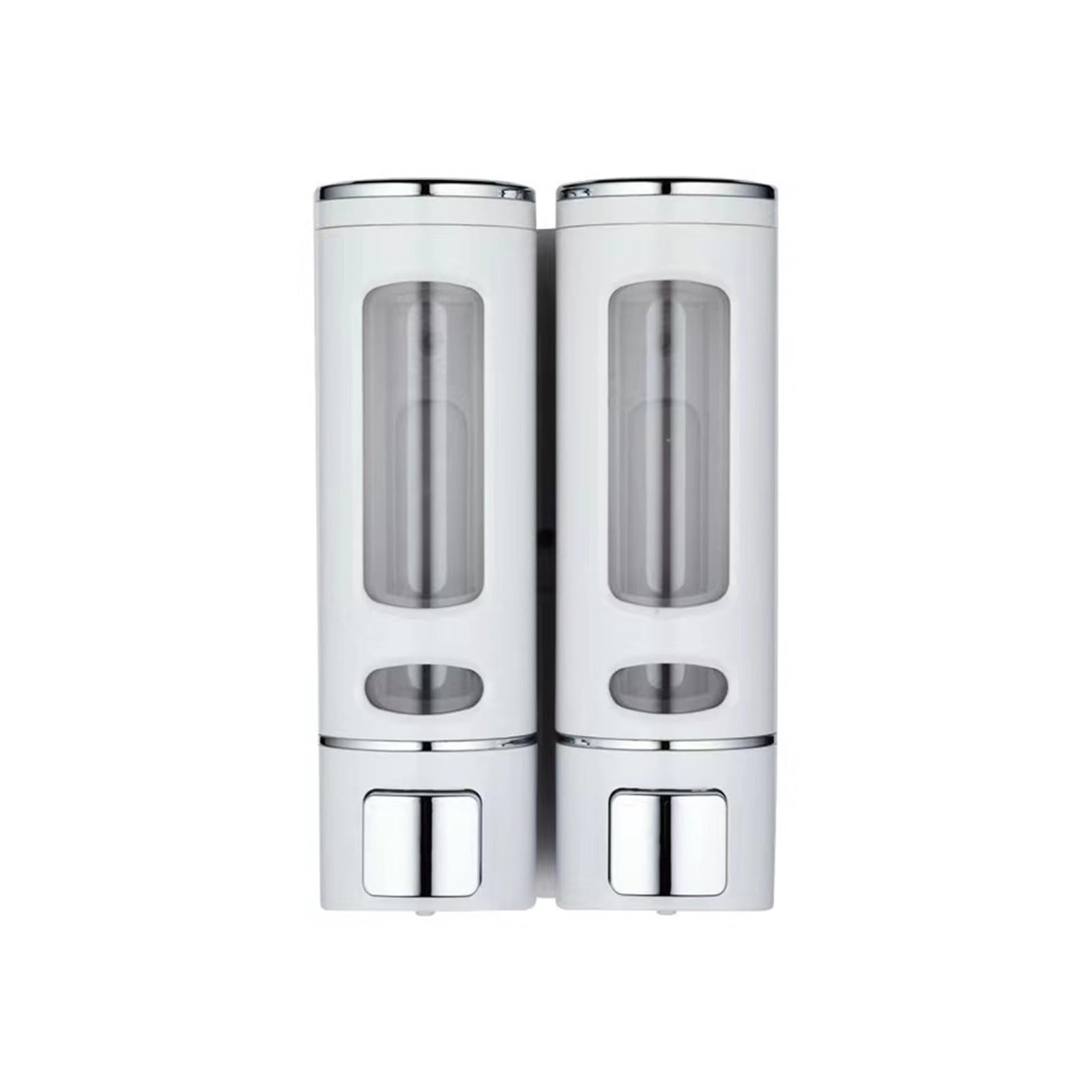 Wall Mounted Soap Dispenser Shampoo And Conditioner Dispenser 400ML Wall-Mounted Shower Shampoo Dispenser(Double Head White)