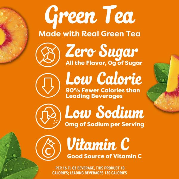 Image of Crystal Light On The Go Green Tea Drink Mix Pack- Peach Mango & Raspberry