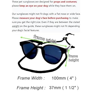 G039 small breed up to 15lbs dog cat pet puppy panto round sunglasses black   cucciolini doodles