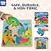 TOY Life Wooden Puzzles for Toddlers 2-4, 6 Pack Dinosaurs Puzzles for Toddler 1-3, Kids Montessori Toys for 1 2 3 Year Old, Educational Toys for Boys Girls Age 2 3 4 5, Baby Learning Toy Gifts