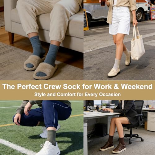 Image of Womens Cotton Anti-Pilling Quarter Crew Socks | Moisture-wicking, Odor-control, Lightweight, Office /gym, 7-pair, US 6-10