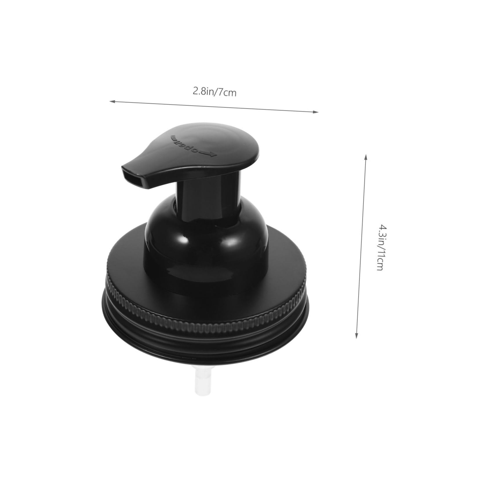 HEALLILY Stainless Steel Lotion Dispenser Pump Head for Jar Soap Pump Accessory for Kitchen Bathroom Use Pump Head