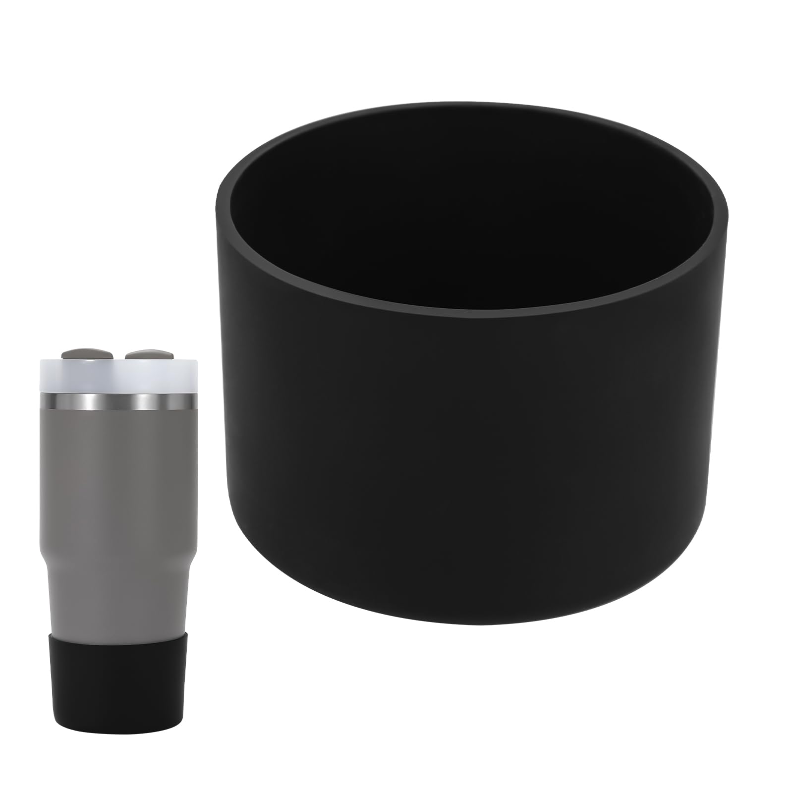 Boot for 14 oz Stanley Cups, Silicone Boot for Stanley Quencher 14 Ounces, Bottom Protector Accessory for 14oz Stanley's Tumbler (Black, 14 Ounces)