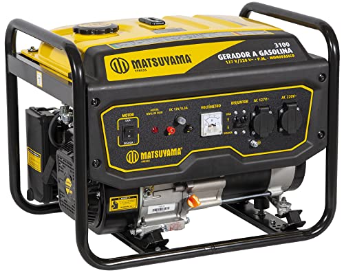 GERADOR GASOLINA 3100 127/220 PM NOVO