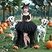 Halloween Black Tutu Dress for Girls Tulle Dresses Fairy Costume Princess Dress up for Kids Toddler Little Girl Birthday Party Outfit Size 9-10