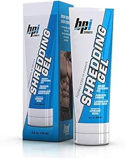 BPI Sports Shredding Gel - Skin Toning Gel for Men and Women with Caffeine and Palmitoyl Carnitine - Powered with Lipocare Vexel - 8 Fl Oz (Pack of 1)