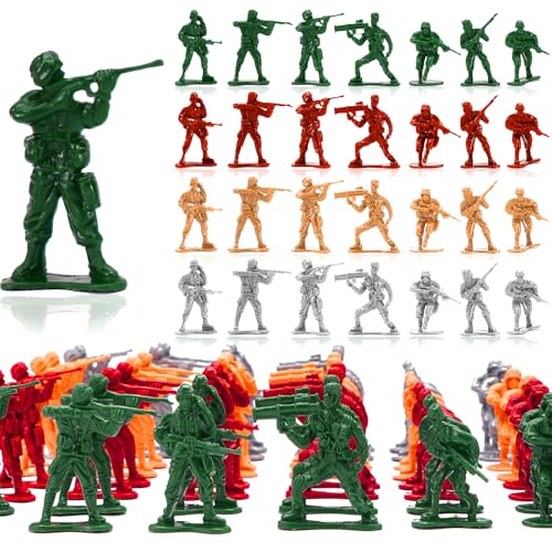 PROLOSO Army Men Action Figures Playset 240 Pcs Plastic Military Soldiers Toy Set for Kids Boys War Game Figures
