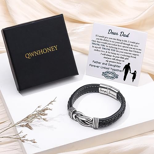 Pulsera de cuero trenzado nudo infinito para hombre 8.5 pulgadas miniatura 7