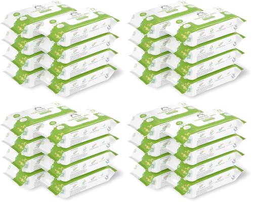 Image of Amazon Brand - Mama Bear Cleansing Baby Wipes With Lid | 576 Wipes | 72 Wipes x 32 Packs | Dermatologically Tested | With Aloe Vera & Vitamin E | Alcohol-free | Paraben-free | Water-Based Formulation