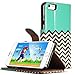 iPhone 6 Plus Case, iPhone 6S Plus Case, ULAK Premium Flip Wallet case for Apple iPhone 6 Plus / 6S Plus 5.5 inch - Magentic Synthetic Leather Cover with Card Slots / Holder (Follow the sky)