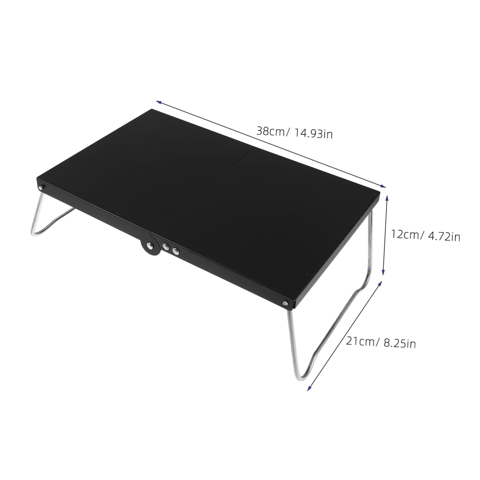 VICASKY Compact Aluminum Alloy Camping Table: Portable Foldable Mini Picnic Table - Potable Folding Small Desk for Outdoor Activities