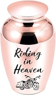 Cremation Necklace for Ashes Cremation Urn for Human Ashes Small Keepsake Urn Mini Cremation Urns for Ashes Aluminium Alloy Memorial Ashes Holde- Motorcycle pet memorials Dog
