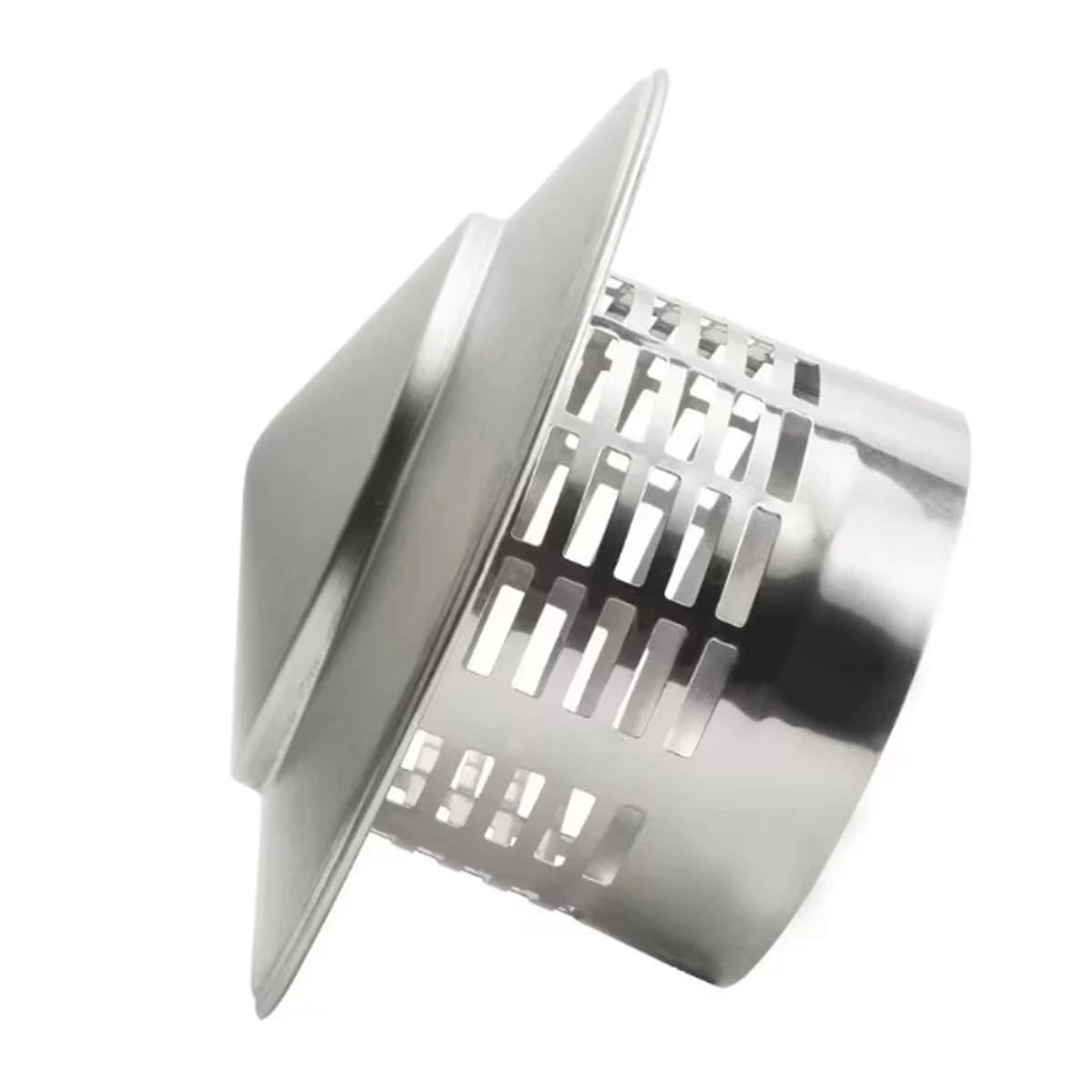 Chapeau de cheminee extracteur d'air toit contre humidite et oiseaux inox 200mm