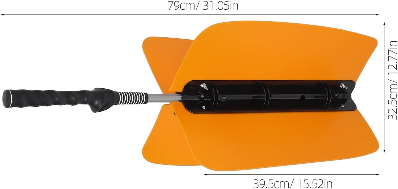 Golf Swing Trainer: Golf Swing Training Aid Portable Practice Fan with Multi-Level Wind Resistance Improve Technique and Power for Indoor and Outdoor Use