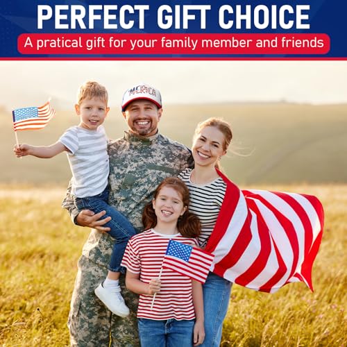 Image of Jeyiour 12 Pack 4th of July Hat Bulk, Patriotic 250th Anniversary Trucker Hats USA Adjustable Baseball Caps for Men Women