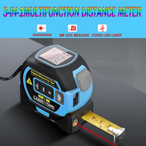 Cinta Métrica Digital 3-en-1 con Pantalla LCD y Retroiluminación miniatura 4