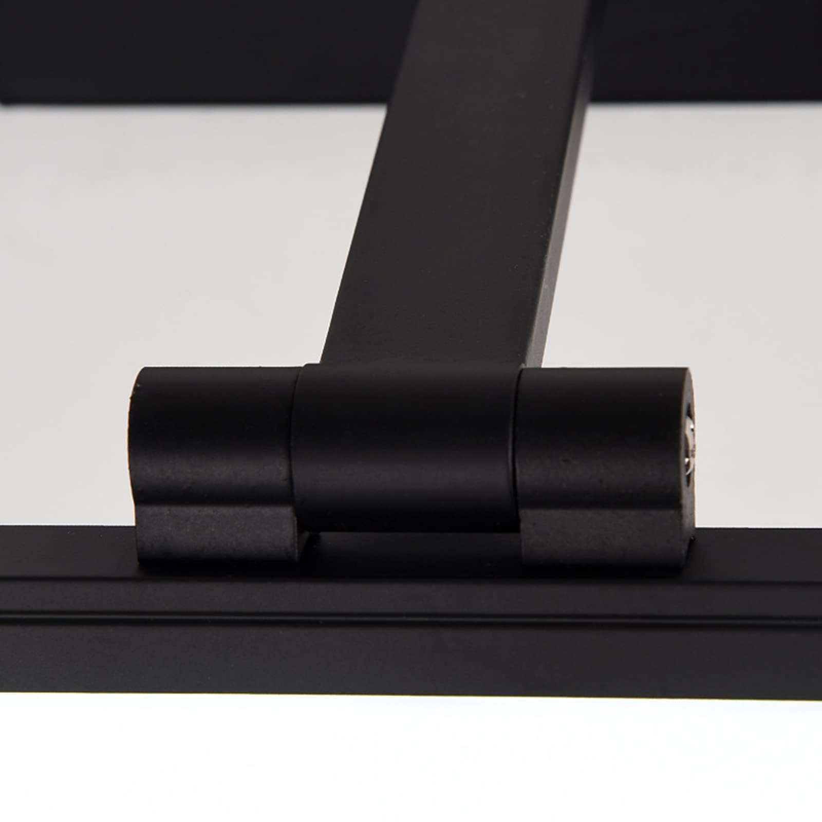 applique bagno specchio tondo Lampada da specchio per bagno bagno di casa faro a specchio a LED nero appartamento per hotel nebbia impermeabile(Color:Warm Light,Size:70cm)