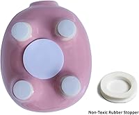 Vista 4 de Hucha rosa, alcancía de cerámica para niños