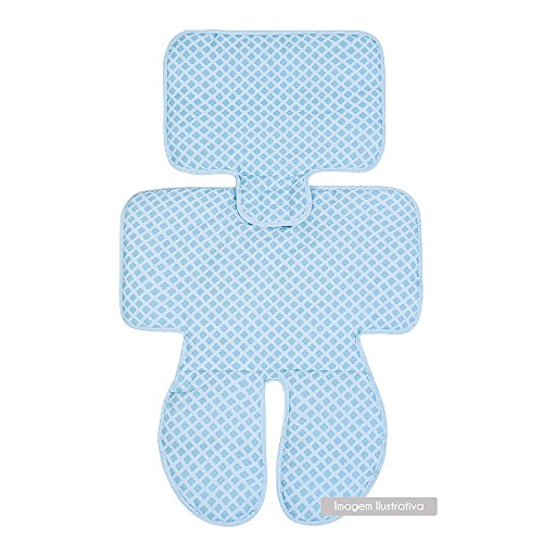 Capa para Carrinho e cadeirinha papi composê dupla face, 77cm x 47cm 01 un, Papi Textil, Azul