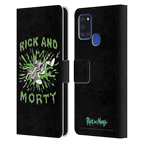Étui Portefeuille Samsung Galaxy A21s Rick and Morty Housse Cuir 2020