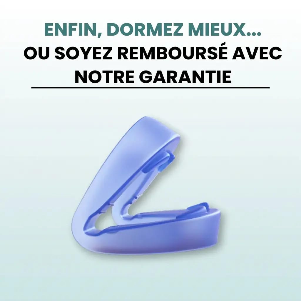Embout Buccal Anti-Ronflement Santavya, Dispositif Anti-Ronflement Léger et Portable avec Étui PC+EVA, Sommeil Réparateur Dès la Première Nuit, Utilisation Simple pour Adulte 1pcs