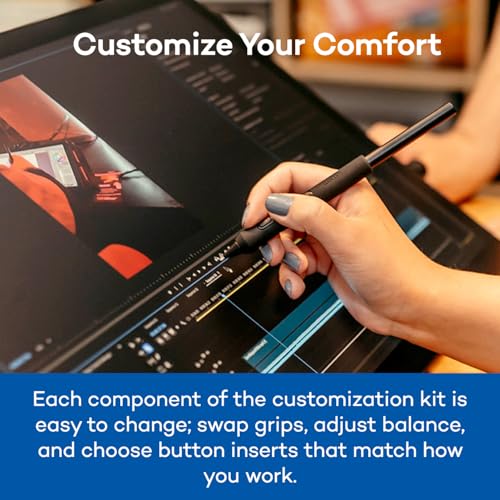 Image of Wacom Pro Pen 3 Customization Kit | If your Wacom device came with the slim version of the PP3, this kit comes with the grips & weights to configure the pen