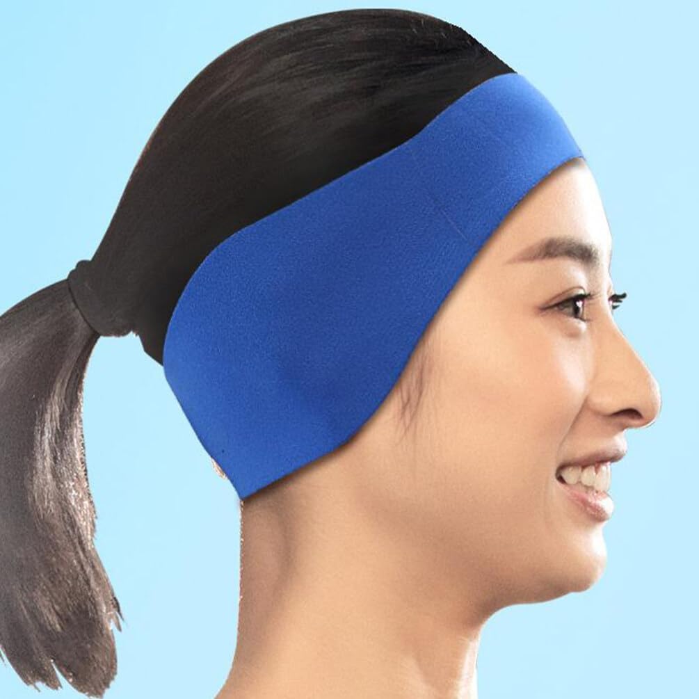 Beavorty 2pcs Durable Swim Ear Headbands Neoprene Ear Protection for Swimming Bathing Shower Lightweight Anti-Sweat Comfortable Fit for Pool Beach Activities
