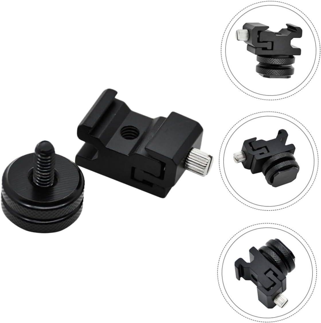 POPETPOP 16pcs Cold Shoe Mount Tripod Screw Adapter for DSLR Camera Rig Wide Compatibility Camera Accessories