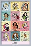 empireposter Disney - Princess brush strokes - Poster 