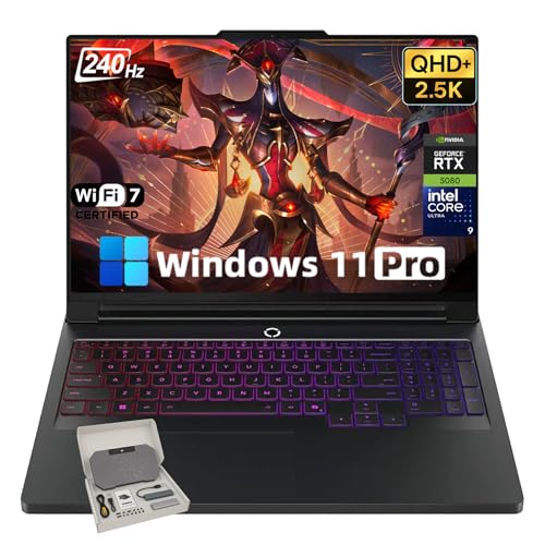 Image of Lenovo Legion Pro 7i Gen 10 16 inch Gaming Laptop (2025 Model) - Intel 24-Core Ultra 9 275HX, RTX 5080 16GB GDDR7, 16.0 inch WQXGA OLED 500nits 240Hz, Wi-Fi 7, Windows 11 Pro(64GB RAM | 8TB SSD)