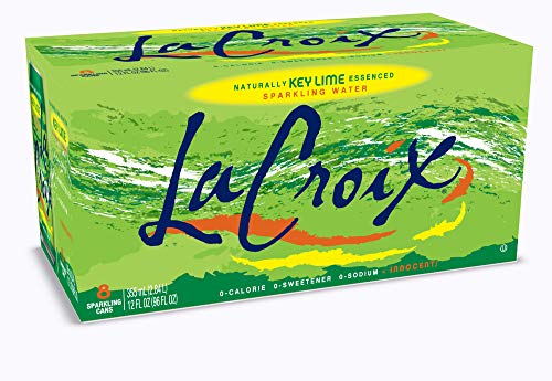 LaCroix Sparkling Water, Key Lime Flavor, 12oz Cans, 8 Pack, Naturally Essenced Flavor