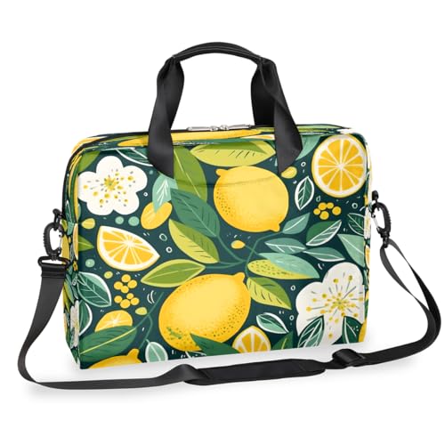Maletín para portátil de 15.6 pulgadas con diseño Lemon Flower miniatura 1