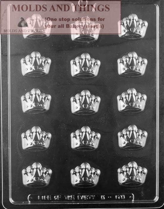Princess Crown Chocolate Candy Mold - Crown Candy and Pops with Exclusive Instructions