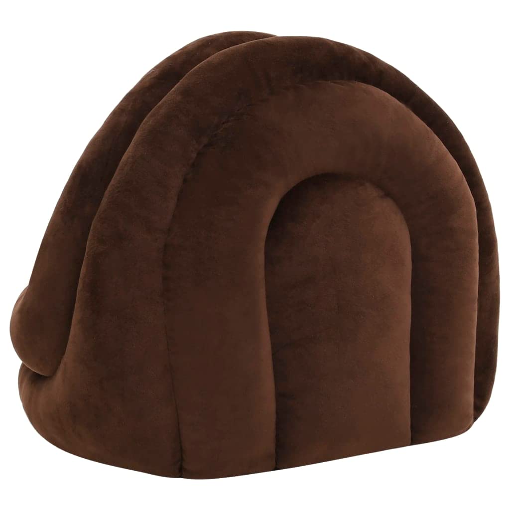 Katzenhöhle 50x50x45 cm - Kuscheliges Katzenbett mit Rutschfester Unterseite, Weichem Fleece und Spielball für Hunde und Katzen