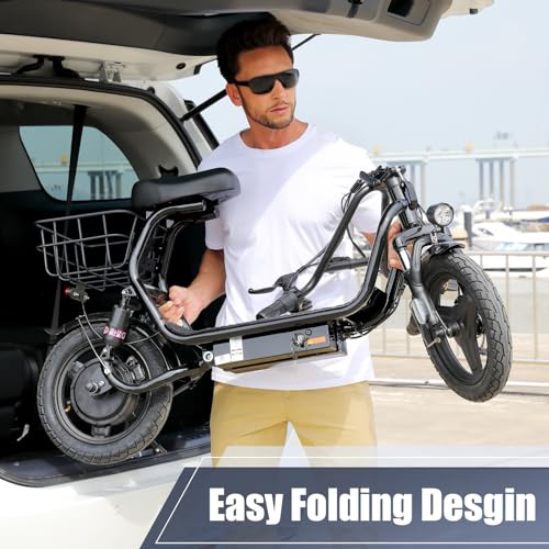 Caroma Electric Scooter with Seat, 14