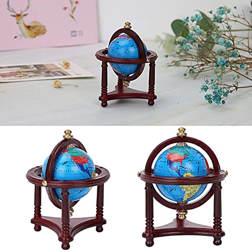Miniatura Blue World Globe, elegante e real segura e durável Boneca Mini Globe Aparência requintada