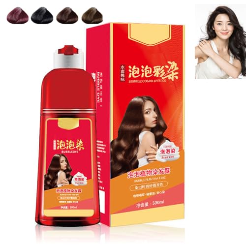 Zhihuashi Plant Bubble Hair Dye Shampoo, Beirou Bubble