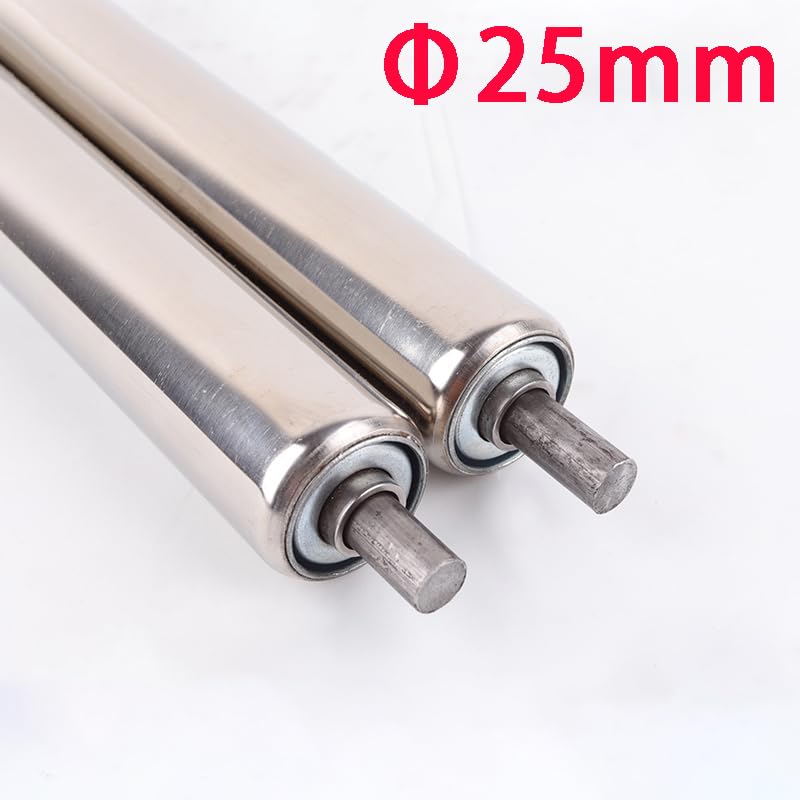 1 transportador de rodillos de acero inoxidable de 25 mm de diámetro, longitud ajustable de 200 a 1000 mm, resistente para aplicaciones industriales, duradero y fiable, manejo eficiente de materiales