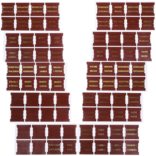 Pestañas de cuero para libros sagrados con índice visible y ahorro de tiempo en lectura fácil
