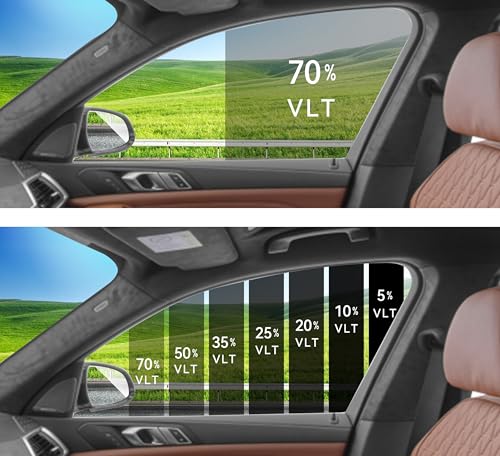 AUTOTEK Precut Windows Tint Film Back Cars Sun Blocking Protection Privacy Anti Shatter Glass 2Ply Computer Cut 70% Tint Shade for Dodge Hornet GT 2023-2024