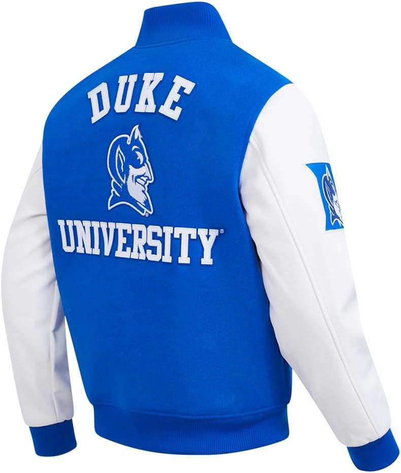 Pro Standard Mens Ncaa Duke University College Classic Chenille Varsity Jacket