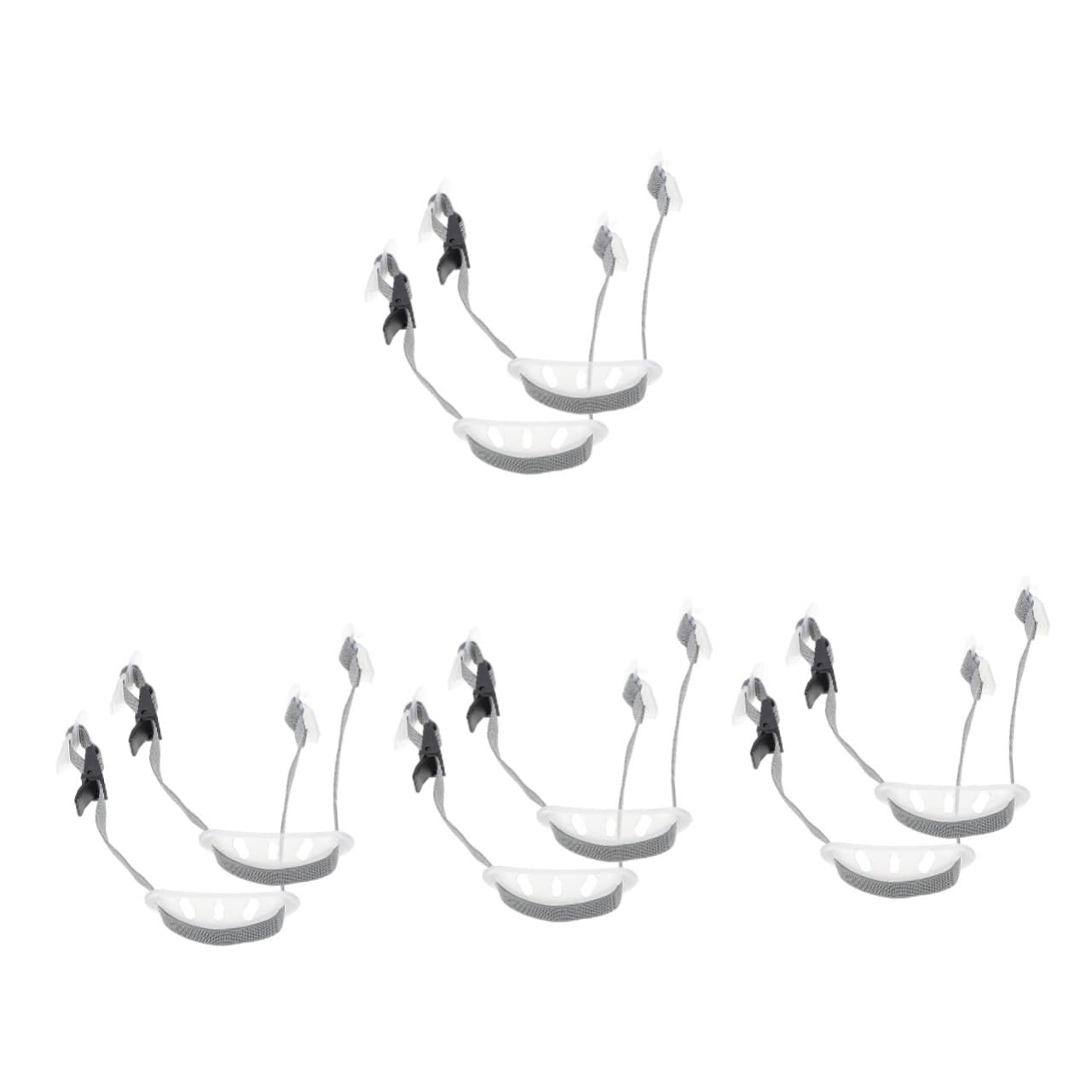 VANZACK 4sets Chin Strap for Softball Helmet Anti-wear Chin Strap Construction Hat Belt Clip 2pcs*4