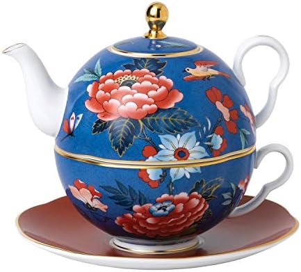 Wedgwood Paeonia Blush, 18cm, Tea for One Blue/Red
